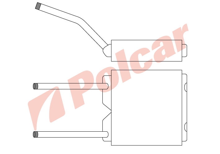 5514N8-1 VECTRA 88-95ASTRA 91-98CALIBRA 90-97 РАДИАТОР ПЕЧКИ 178X168X38