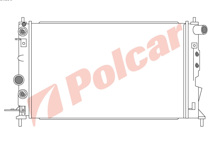 551608-3 VECTRA 95-98 161820 РАДИАТОР 607X365 MA +C (63077A) OL2220