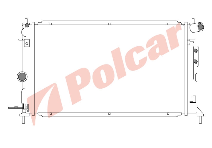 551608-4 VECTRA 95-98 162025V6 20D РАД 608Х378 M +C (63012A)  OL2244