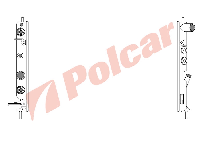 551608-6 VECTRA 95-98 2,5:20D РАД 607Х372 ABT. +C (63078) OL2222