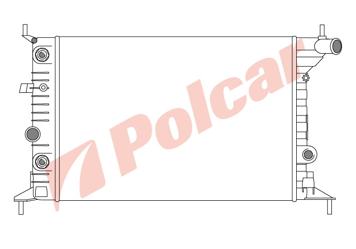 551608A2 VECTRA 95-98 161820 РАДИАТОР 539X378 A -C