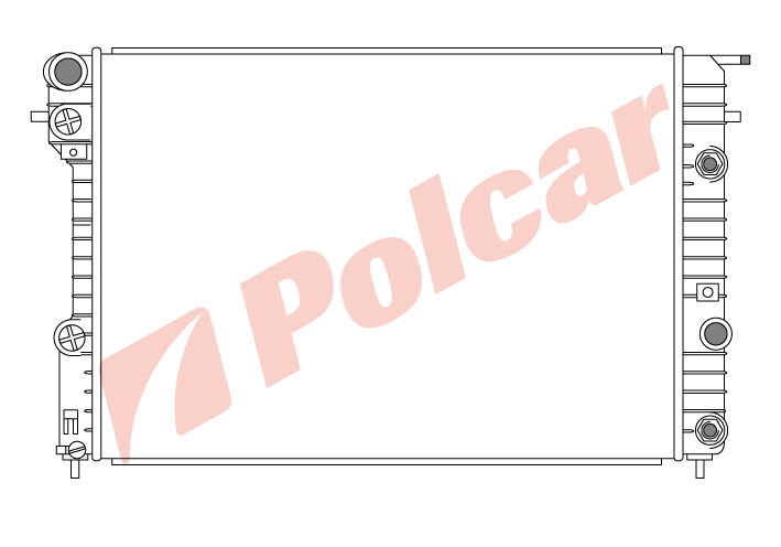 552808-1 OMEGA B  0394-  20  РАДИАТОР 654X450 A +C