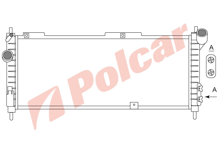555508-4 CORSA 96-2000 1.2;1.4;1.6B  РАД.680X265 M +C