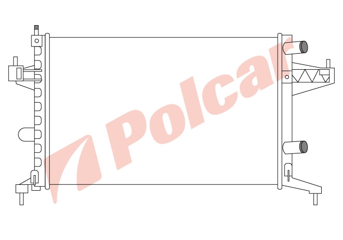 555608-1 CORSA 2001- РАДИАТОР 540X375 1012 AM +-C(63007)  OL2303