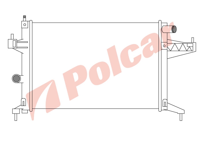 555608-3 CORSA 2001- РАДИАТОР 540X375 1.41.6M +-C   OL2306