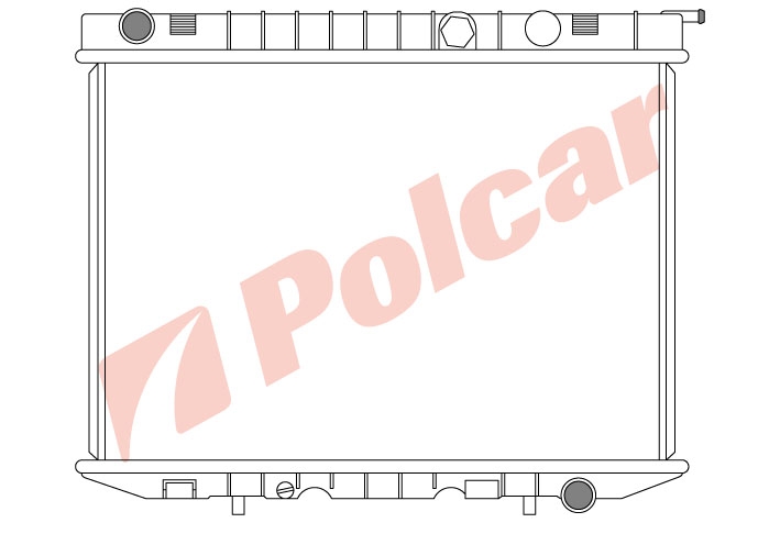 558008-2 РАДИАТОР ОСНОВНОЙ 585 x 410 x 32 mm