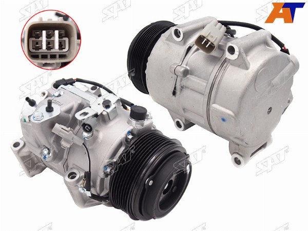 Компрессор кондиционера Toyota Highlander 07-13  Kluger V 07-13