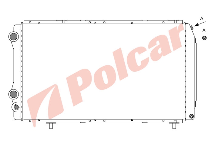 570208-3 BOXERJUMPERDUCATO 0694-2001 РАДИАТ.708Х412  2.0B M +-C
