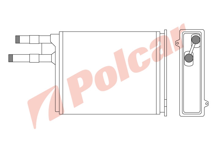 5702N8-1 BOXER 94-01JUMPER 94-99DUCATO 94-98 РАДИАТОР ОТОПИТЕЛЯ 220X195X42