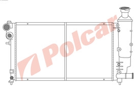 570608-5 106 96- РАДИАТОР 530Х322  1,0;1.1;1.3;1.4;1,6B M +-C
