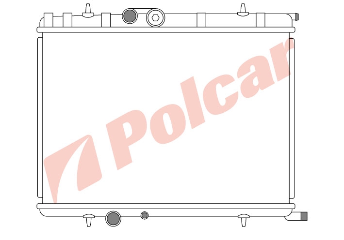 571008-5 307C4BERLINGOXSARA2PART. РАДИАТОР. 560X380  2.0B  MA+-C