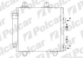 5716K81X 107C1AYGO 05- РАДИАТОР КОНДИЦИОНЕРА 387X360X17  1.0 M+C VALEO