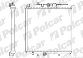 572308-1 206 РАДИАТОР 395X380  1.1;1.4;1.6 M+-C (63708) PE2188