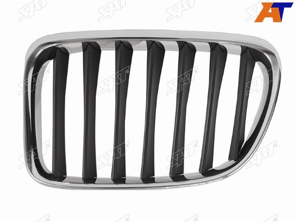 Решетка радиатора BMW X1 E84 09-15 LH - черная с хромом