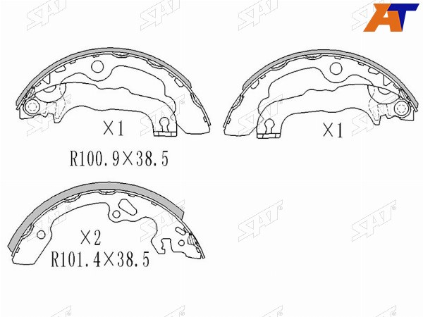 Колодки тормозные зад FORD FOCUS 98-04