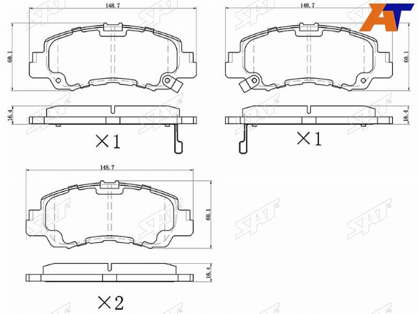 Колодки тормозные перед MITSUBISHI ECLIPSE CROSS GK 17-