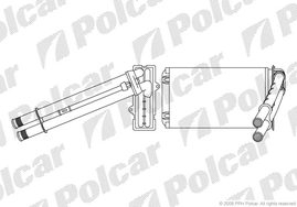 5745N8-4 РАДИАТОР ПЕЧКИ 250 x 157 x 42 mm