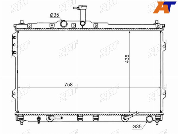 Радиатор Hyundai H1 07-