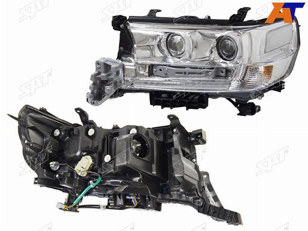 Фара TOYOTA LAND CRUISER 200 15-21 LH три модуля LED