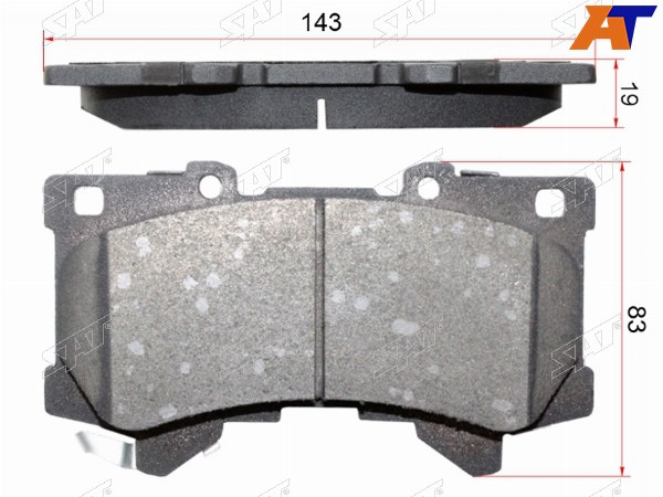 Колодки тормозные передние TOYOTA LAND CRUISER 300 21- V35A-FTS