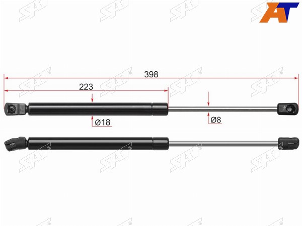 Амортизатор крышки багажника VW PASSAT B6 05-09 SED
