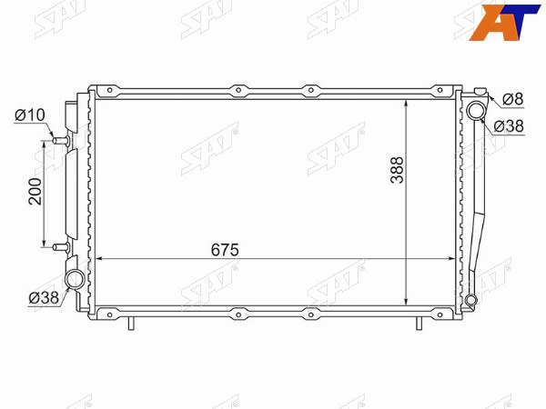 Радиатор Subaru Forester 97-02  Impreza 92-00  Legacy 93-98