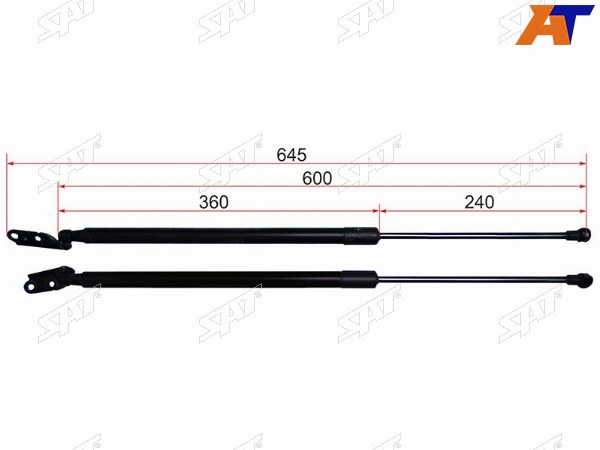 Амортизатор крышки багажника NISSAN X-TRAIL T31 RH 07-