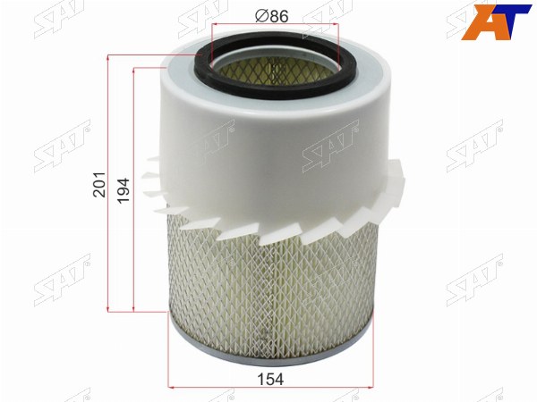 Фильтр воздушный MITSUBISHI PAJERO SPORT 96-08CHALLENGER K9 96-01L200 96-06 4D56