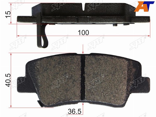 Колодки тормозные зад HYUNDAI SOLARIS 10-17KIA RIO 10-17KIA SOULGEELY ATLAS 16-