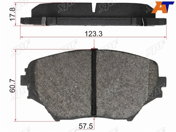Колодки тормозные перед TOYOTA RAV4 00-