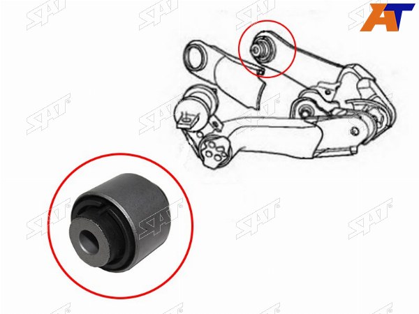 Сайлентблок заднего нижнего рычага HONDA CR-V 07-  EDIX 04-09  CIVIC FB 12-15  FR-V 04-09