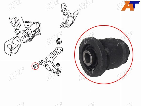 Сайлентблок переднего рычага передний MAZDA MPV 99-