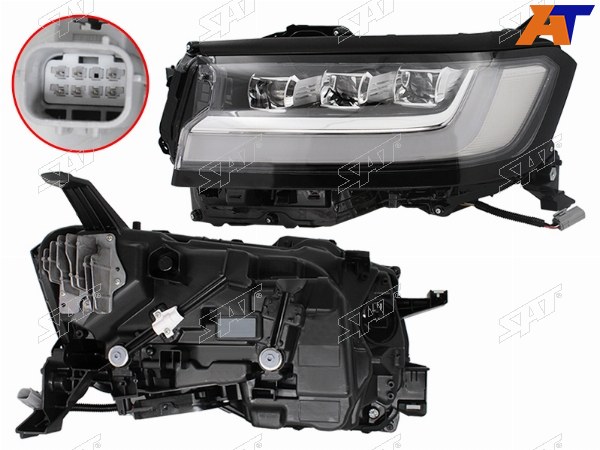 Фара TOYOTA LAND CRUISER 300 21- LH LED