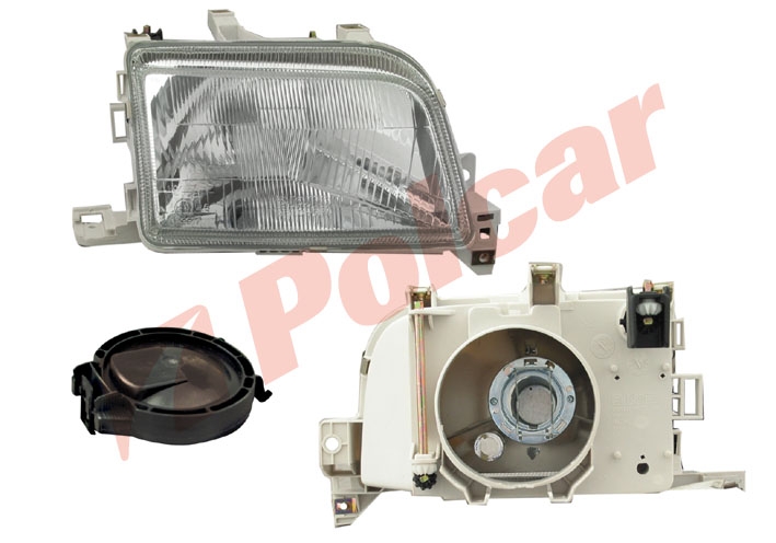 6006100E CLIO 90-96 ФАРА R МЕХАНИЧ.ТИП CARELLO