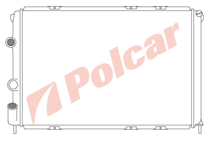 600708-2 MEGANE 95-03 14-20+D РАД.585X395 A+C  (63938)  RT2199