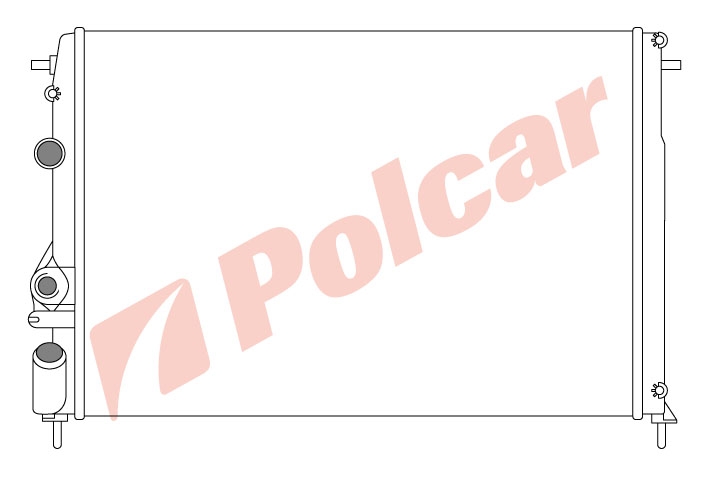 600708-5 MEGANE 95-03 14;16;20 РАД.580X415 AM +C  RT2241