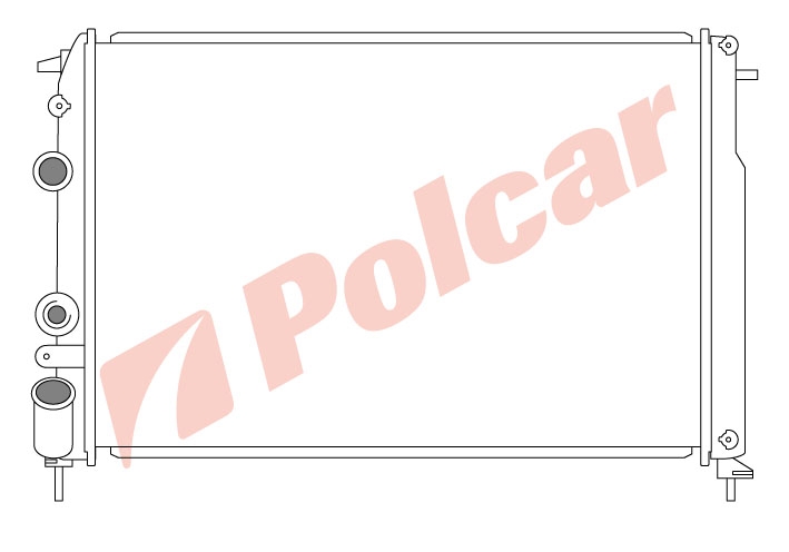 600708-6 MEGANE 95-03 1,9D;2,0B РАДИАТОР .585X400 AM +C