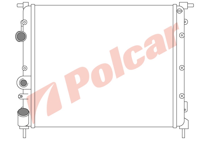 600708A1 MEGANE 95-03 1416 РАД. 430Х377 М -С (63937) RT2197