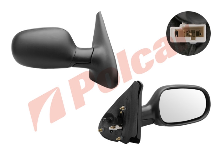 6007521M MEGANE 95-99 ЗЕРКАЛО R МЕХАНИЧЕСКОЕ