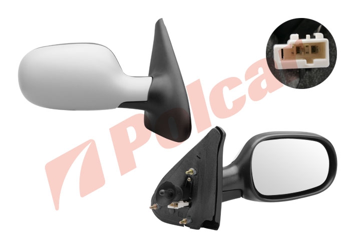 6011521M MEGANE 99- ЗЕРКАЛО МЕХАНИЧЕСКОЕ ПРАВОЕ