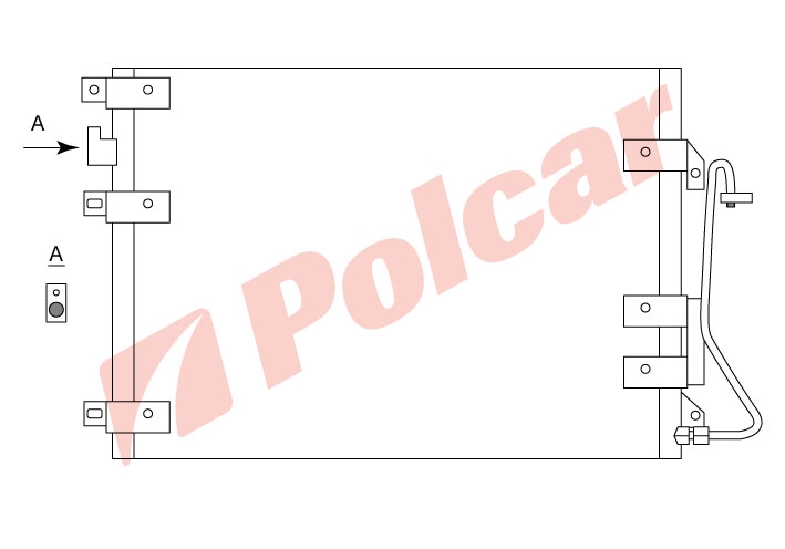 6015K8C2 CLIO 99-08KANGOO 97-03 РАДИАТОР КОНДИЦИОНЕРА RT5275