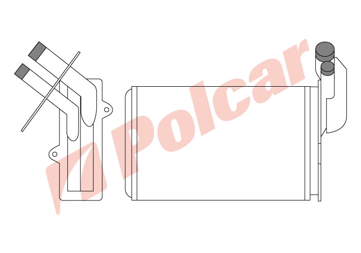 6019N8-1 19 0588- РАДИАТОР ПЕЧКИ 234X157X40