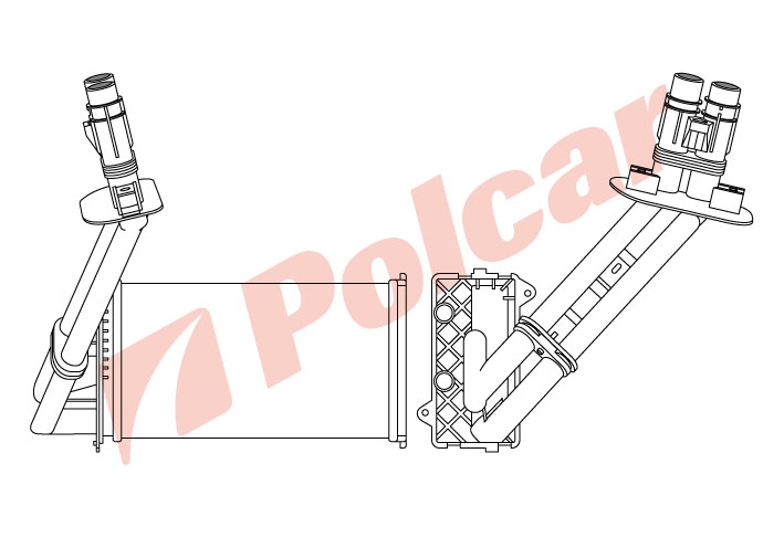 6032N8-3 РАДИАТОР ОТОПИТЕЛЯ 260 x 157 x 42 mm
