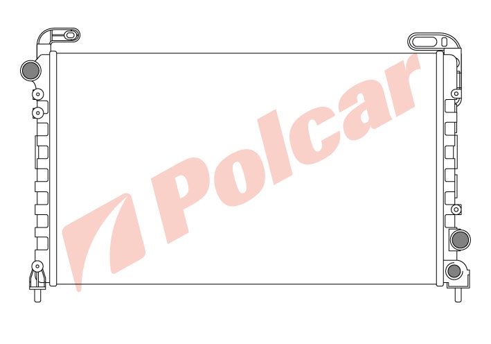 603308-1 SAFRANE 92-96- 20-22 РАДИАТОР 620Х377 М -С  RT2135
