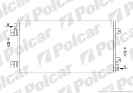 6041K8C2 MASTER 98-02OP MOVANO 99-02  РАДИАТОР КОНДИЦИОНЕРА 730X380X16