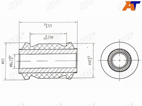 Сайлентблок переднего рычага передний TOYOTA AVENSISAURISBLADECOROLLARUMIONMARK X ZIORAV4 05