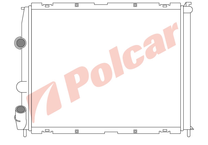 606008-5 KANGOO 0997-04.03 РАДИАТОР 480X395 1.2B  M +C