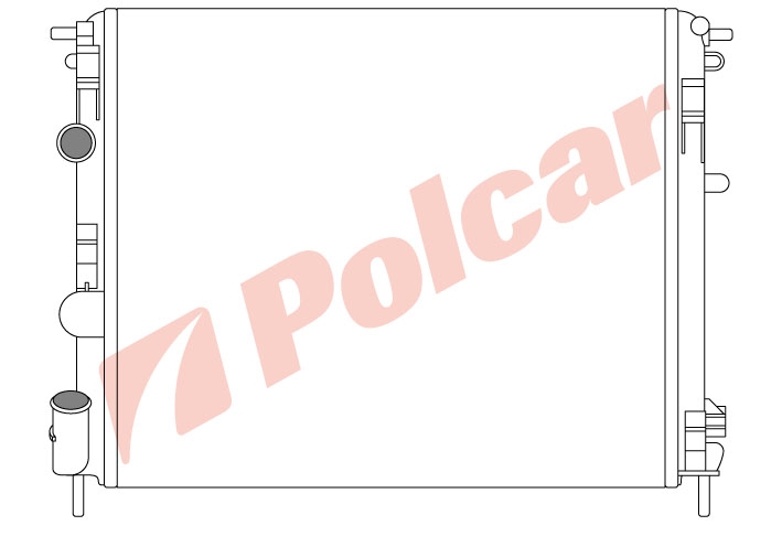 606008-6 KANGOO 0997-04.03 РАДИАТОР 1416 15D19D M +C