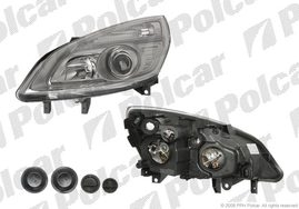 607209-E SCENIC 0806- ФАРА ЛЕВАЯ ЭЛЕКТРИКА H1+H7