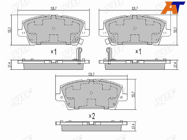 Колодки тормозные перед HONDA CIVIC FDFAFNFK 05-12